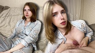 I went into my best friend's room... AND SAW HER MASTURBATING and offered to help her with my cock