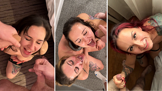 Shorties Facial Compilation  Misty Inked