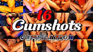 16 CUMSHOTSCUMPiLATIONMULTiPLE iNTENSE ANAL ORGASMHARD FAST FUCKiNG LEGS SHAKING DEEP FUCK