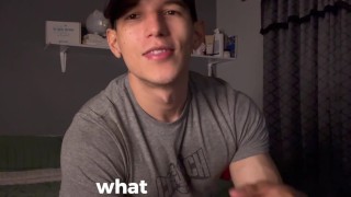 JOI I teach my student Spanish but he doesn't stop looking at my muscles with subtitles
