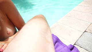 My Perverted Step Brother Came on me in the Pool.....