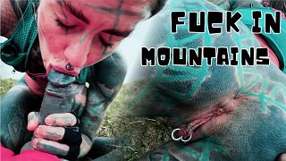 Hiking Mountain Passionate Fuck and Cumshot