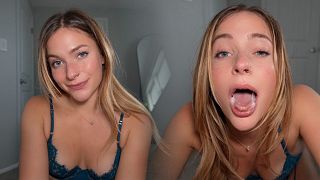 Jess Cromwell Couldnt Handle the Throat-Pie.... She spit it out!