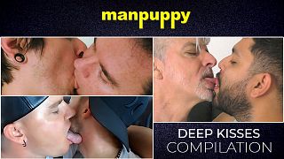 ManPuppy: Filthy Guys Passionately Making Out With intense French Kisses
