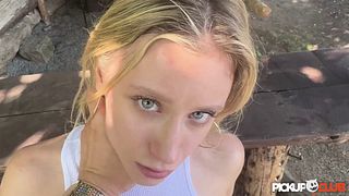 PickupClub - Blonde Slut Lilly Blossom Goes on a Wild Bike Ride of her Life!