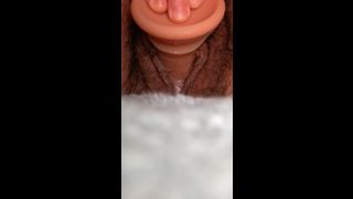 Slowly Fucking My Creamy FTM Pussy With My Fave Dildo