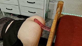 Femboy plays with Dildo