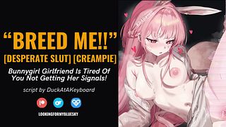 Bunnygirl Wants You to Breed Her NOW!! Cum Fetish Pheremones Creampie