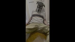 Puppy Boy Cant Hold It  Pees Himself Outside the Bathroom (4K)